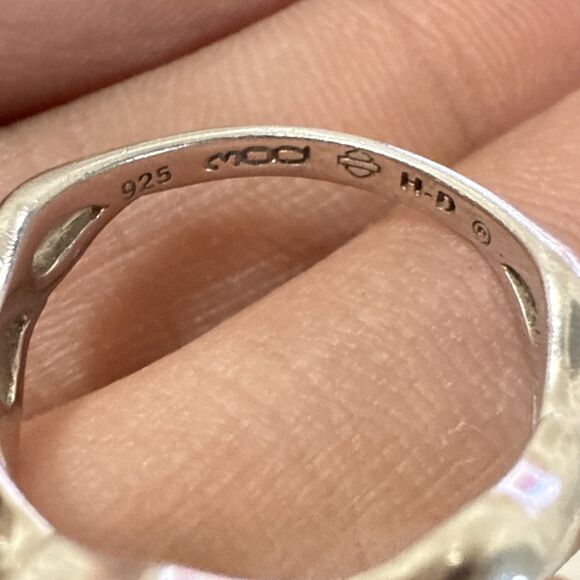 Women’s Size 7 Harley Davidson Sterling Ring - Picture 3 of 4
